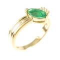 K18YG エメラルドリング