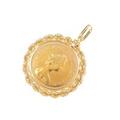 K18YG（枠）コイン ペンダント