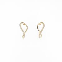 K18YG ダイヤモンドピアス