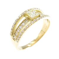 K18YG ダイヤモンドリング