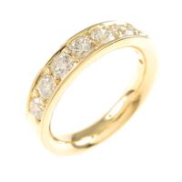 K18YG ハーフエタニティ リング