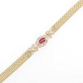 K18YG ルビーブレスレット
