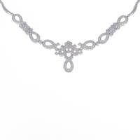 K18WG ダイヤモンドネックレス