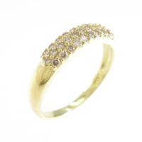 K18YG パヴェ ダイヤモンドリング