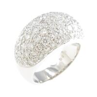 K18WG パヴェ ダイヤモンドリング