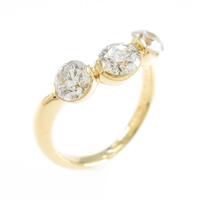 K18YGダイヤモンドリング 1．006ct・G・I1・VG