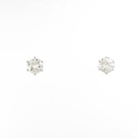 プラチナダイヤモンドピアス 0．344ct・0．385ct・G?H・SI2?I1・GOOD?FAIR