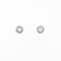 PT／K18WG ダイヤモンドピアス