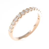 K18PG ハーフエタニティ ダイヤモンドリング