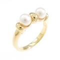 K18YG アコヤパールリング