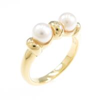 K18YG アコヤパールリング