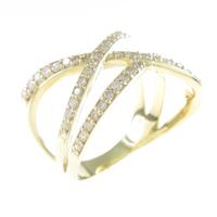 K18YG ダイヤモンドリング