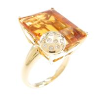 K18YG シトリンリング