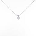 K18WG ダイヤモンドネックレス 0．397ct・D・SI2・VG