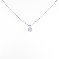 K18WG ダイヤモンドネックレス 0．397ct・D・SI2・VG