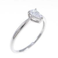 プラチナダイヤモンドリング 0．30ct・D・VS2・ペアシェイプ