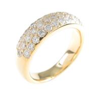 K18YG パヴェ ダイヤモンドリング