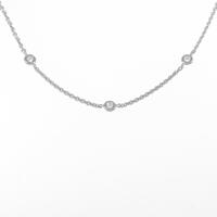 750WG ダイヤモンドネックレス
