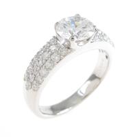 プラチナダイヤモンドリング 1．190ct・E・VS2・VG