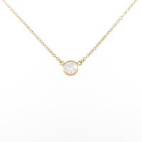 ティファニー バイザヤード ネックレス 0．19ct・E・VVS2・3EXT