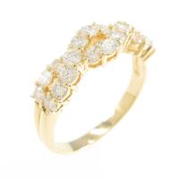 K18YG ダイヤモンドリング