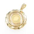 K18YG（枠） コイン ペンダント