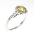 【リメイク】K18YG／プラチナダイヤモンドリング 0．457ct・FIY・SI2