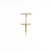 ティファニー Tワイヤー フープ ミディアム ピアス 片耳