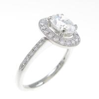 【リメイク】プラチナダイヤモンドリング 1．016ct・F・VS2・オーバルカット