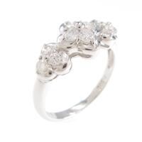 PT フラワー ダイヤモンドリング