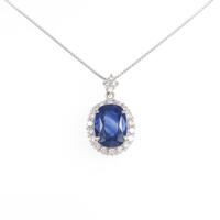 【リメイク】PT サファイヤネックレス