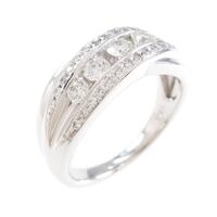 K18WG ダイヤモンドリング