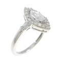 プラチナダイヤモンドリング 0．50ct・D・SI2・マーキスカット