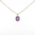 K18YG アメジストネックレス