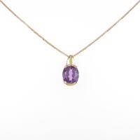 K18YG アメジストネックレス