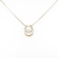 【新品】K18YG ダイヤモンドネックレス 0．264ct・G・SI1・GOOD