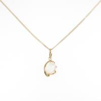 K18YG ムーンストーンネックレス