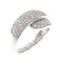 K18WG パヴェ ダイヤモンドリング