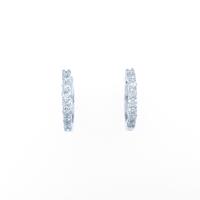 K18WG ダイヤモンドピアス