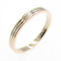 カルティエ スリーゴールド リング