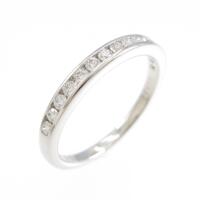 ティファニー ハーフサークル チャネルセッティング リング