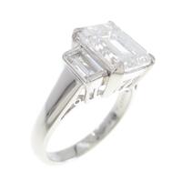 ミキモト ダイヤモンドリング 3．03ct・D・VS2・エメラルドカット