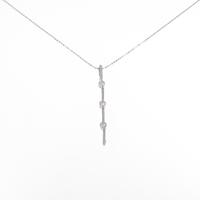 K18WG ダイヤモンドネックレス