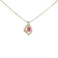K18YG ルビーネックレス