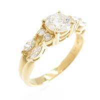 K18YG ダイヤモンドリング 0．605ct F SI2 VG
