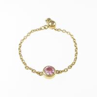 K18YG サファイヤリング 拡散処理未検査