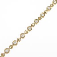 K18YG ダイヤモンドブレスレット