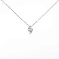 K14WG ダイヤモンドネックレス