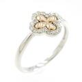K18WG／K18PG フラワー ダイヤモンドリング