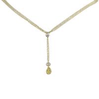 750YG／750WG サファイヤネックレス 拡散処理未検査